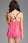 BW1633HP Sensual Affection Babydoll - Hot Pink